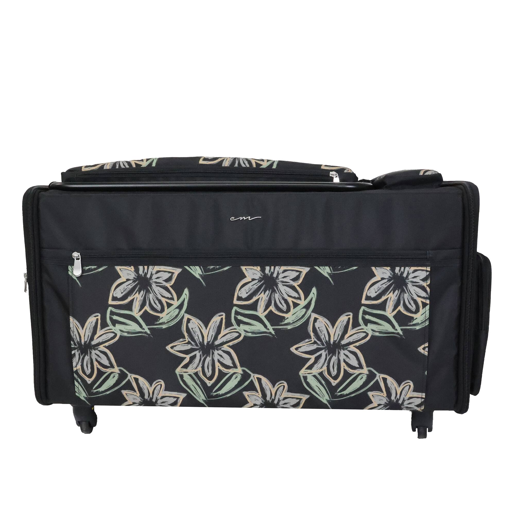 Everything Mary Floral Design Jumbo Rolling Craft Tote